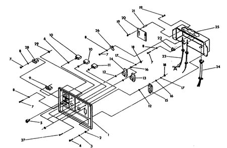 Control Panel Diagram and Parts List for 9803-3-MC  Briggs and Stratton Generator